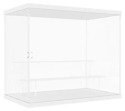 Imagen del producto de DuvinDD - Vitrina acrílica con 3 niveles para figuras y miniaturas, color blanco