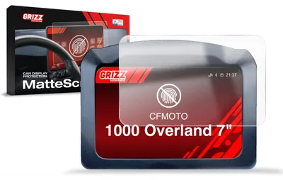 Produktbild von Matte Autodisplayfolie für CFMOTO 1000 Overland 7", Grizz Protector