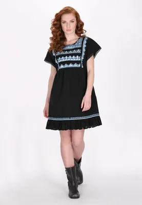 Image de Robe pour femme SAPORTA - noire, taille XL