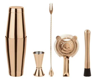 Zdjęcie produktu dla SAMBONET Paderno Mixology Set 5 elementów Boston Copper