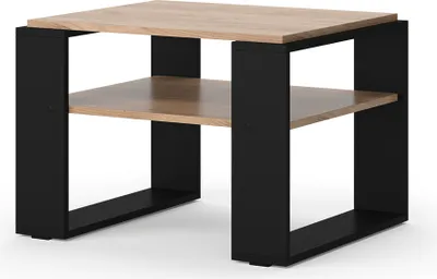 Produktbild von Couchtisch Vicco Helm Goldkraft Eiche 65.6 x 55.8 cm mit Ablage, Model 49992