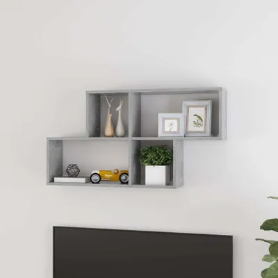 Produktbild von vidaXL Wandregal Betongrau 100x18x53 cm Holzwerkstoff
