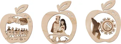 Produktbild von Christbaumschmuck "DEFA-Schneewittchen" (3er-Set - 8,5cm) von Saico Seiffen