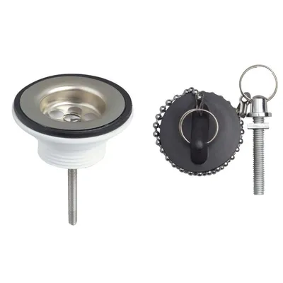 Produktbild von 5/4" Waschbeckenablauf mit Stopfen und Kette