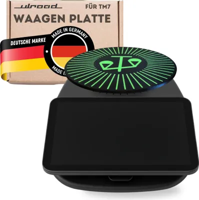 Produktbild von ULROAD WAAGEN PLATTE kompatibel mit Thermomix TM7 Waage Abdeckung Zubehör verwandelt TM7 zur Plattformwaage für präzises Wiegen ohne Mixtopf | Schützt Motorkupplung vor Schmutz