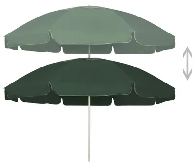Produktbild von vidaXL Strandschirm Grün 240 cm