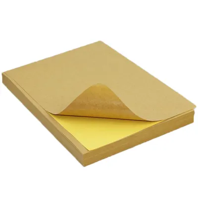 Obrázok produktu pre A4 Hnedý kraftový nálepkový papier, samolepiaca nálepka