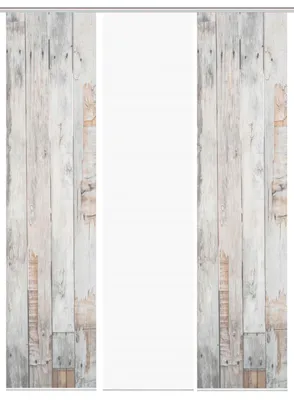 Produktbild von VISION S LIZZA Schiebegardine, halbtransparente Bambus-Optik, 260x60 cm, grau, Holzmotiv