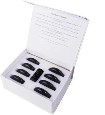 Produktbild von Heißstein-Set – Massagesteine – Wellness und Entspannung – Natürliche Steine – Verschiedene Größen – Schwarz