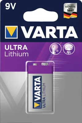 Produktbild von VARTA Lithium Batterie Ultra Lithium E-Block (9V)