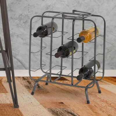 Immagine prodotto di Safed - Portabottiglie, Grigio Scuro, con Maniglia