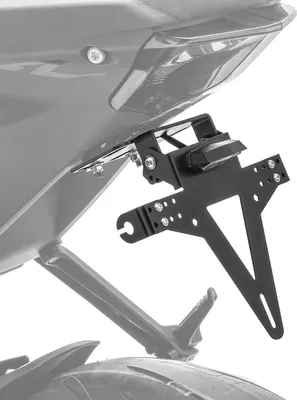 Image de Support de plaque d'immatriculation pour moto # KH4 avec éclairage