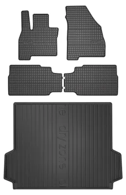 Produktbild von Gummimatten + Kofferraumwanne für Jaecoo J7 2025- (SUV) – Schwarz, passgenau – Wielganizator SolidPRO