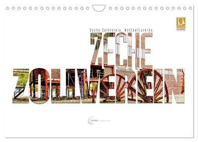 Produktbild von Kalender 2027 · US-Version · Steinkohlebergwerk Zollverein. UNESCO-Weltkulturerbe. (Wandkalender 2027 12" × 8" Querformat), CALVENDO 12-Monats-Wandkalender