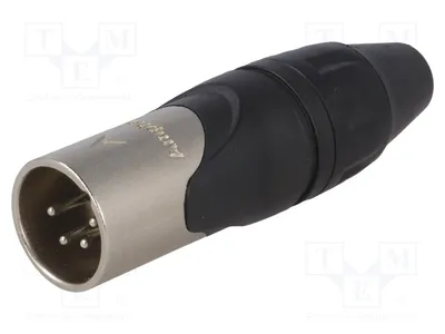 Produktbild von 1x Stecker männlich 133V AX4M -Steckverbinder PIN: 4 gerade Löten für Leitungen