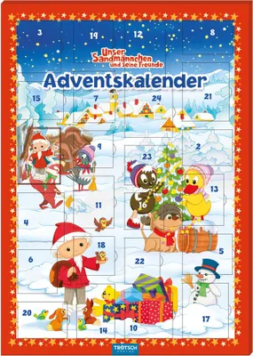 Produktbild von Trötsch Unser Sandmännchen Magnet-Adventskalender Weihnachten