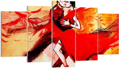 Produktbild von Bild auf Leinwand - Leinwandbild - tanzen sie - 160x85cm - Wand Bild - Wanddeko - Wandbilder - Leinwanddruck - Bilder - Kunstdruck - Wanddekoration - Leinwand bilder - Wandkunst - EA160x85-3731