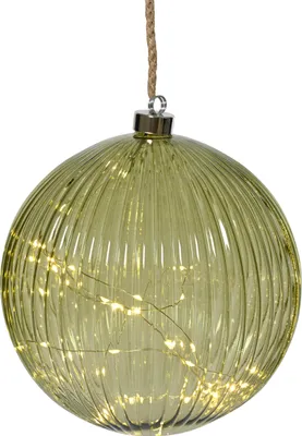 Produktbild von Lumineo LED Kugel grün/ warmes weiss 14cm