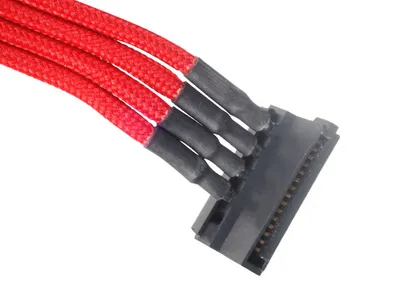 Produktbild von Silverstone 4pin - 4 x SATA, 0.3m, Molex (4-pin), SATA, Männlich/männlich