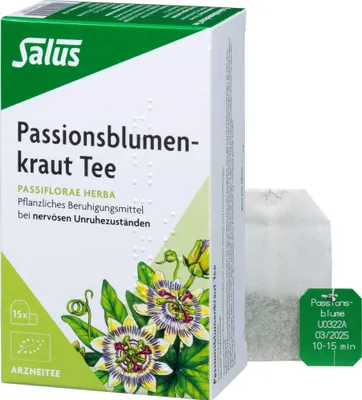 Produktbild von Salus Passionsblumenkraut, Arzneitee, Passiflorae herba 15 St