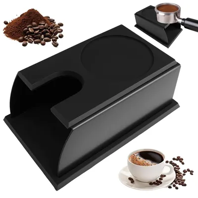 Tamperstation 58 mm, Edelstahl & Silikon, Barista-Zubehör