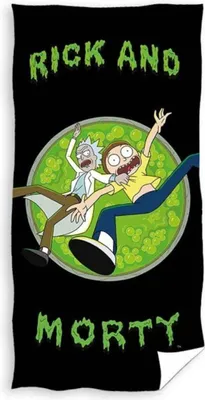 Zdjęcie produktu dla Ręcznik dziecięcy Rick i Morty wskakują do trzeciego wymiaru