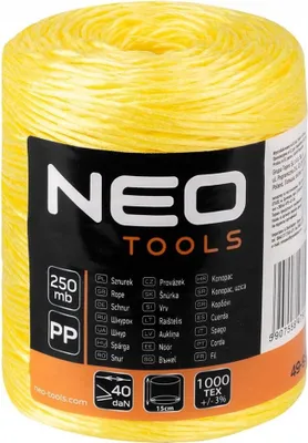 Zdjęcie produktu dla NEO TOOLS Sznurek polipropylenowy 250 m