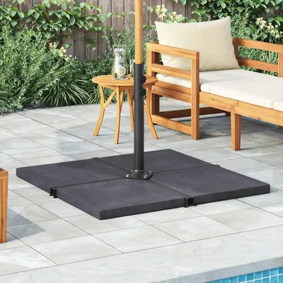 Immagine prodotto di vidaXL Piastra di peso per ombrellone in granito nero quadrato 25 kg