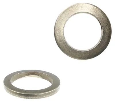 Productafbeelding van SECCARO verstelbare deurkrukringen om de deurhoogte te verhogen, Ø 12,2 x 18,0 x 2,0 mm, ijzer, verchroomd, 20 stuks
