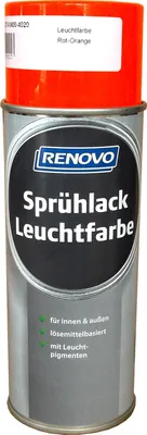 Produktbild von 400ml Renovo Sprühlack Leuchtfarbe 4020 Rotorange