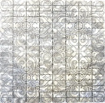 Produktbild von Aluminiummosaik ALF C101D silber 30x30 cm