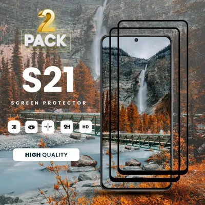 Produktbild von 2-Pack Samsung Galaxy S21 Displayschutzfolie - Gehärtetes Glas 9H - Super Qualität 3D