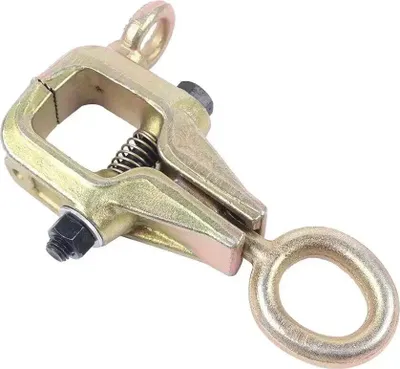 Immagine prodotto di Morsetto di traino per carrozzeria - Forma a ganascia a 2 vie (superiore e diritta) - Forza di traino 5 t - Acciaio - 22×8,5 cm - Anelli 8 cm/4,5 cm - Per metallo