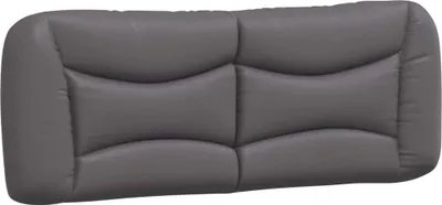 Produktbild von vidaXL Kopfteil-Kissen "Hvar" Grau 140 cm Kunstleder