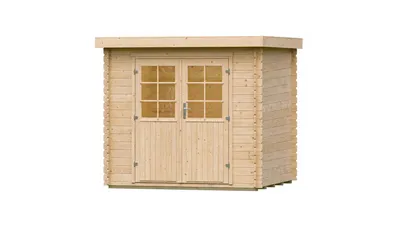 Produktbild von Gartenhaus weka Malvin 18 mm inkl. Fußboden Außenmaß B x T  272 x 242 cm natur