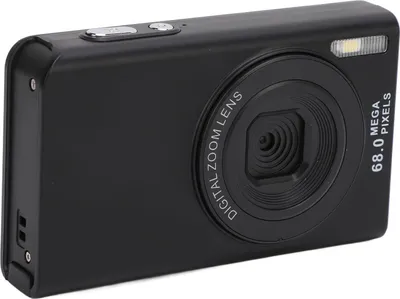 Produktbild von Digitalkamera, intelligent, 4K, 68 MP, 2,4 Zoll, 16-facher Zoom, Autofokus, verhindert Verwacklungen, Serienaufnahmen, integriertes Fülllicht, Vlogging, Schwarz