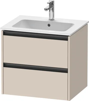Produktbild von Duravit Ketho.2 Wastafelonderkast 61x48x55 cm Supermat Taupe
