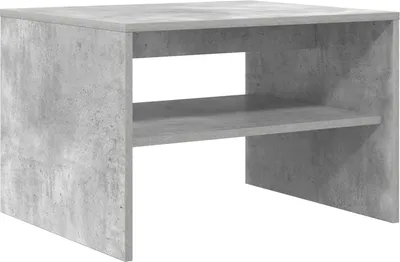Produktbild von Möbel Couchtisch - Wohnzimmer Tisch modern - Beton Grau 60 x 50 x 40 cm Holzwerkstoff - Kaffeetisch CLORIS1772187