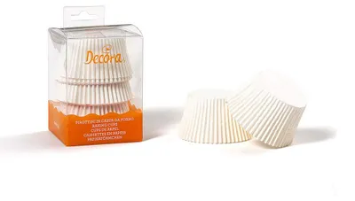 60 Papier-Backförmchen, weiß, 55 x 45 mm, antihaftbeschichtet