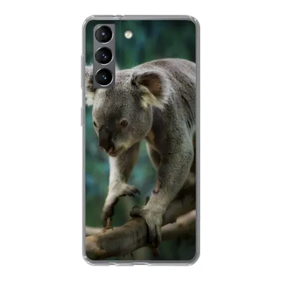 Produktbild von MuchoWow® Handyhülle Schutzhülle Hülle für Samsung Galaxy S21 Koala - Baum - Klettern - Kinder - Jungen - Mädchen Silikon Softcase Handy Hülle - Softcase