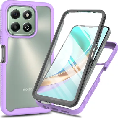Image de Boîtier pour Honor X6B, pare-chocs avec protection d'écran intégrée Boîtier de protection 360° pour le corps entier Violet