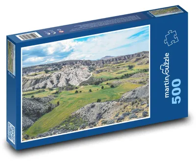 Obrázok produktu pre Puzzle 500 Kopcovitá Krajina s Územiami - martinpuzzle