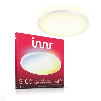 Produktbild von Innr Smart LED Deckenlampe 42cm, Zigbee, funktioniert mit Hue*, Warmweiß bis Kühlweiß, Deckenleuchte Wohnzimmer, LED Lampe Dimmbar, 3100 Lumen