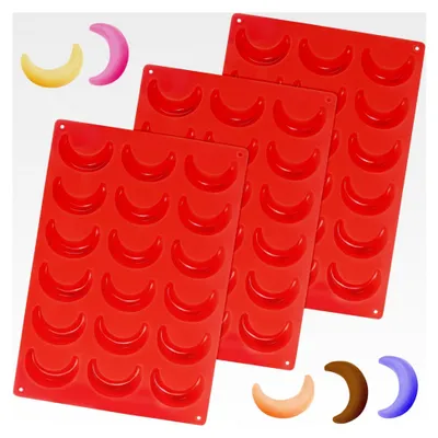 Produktbild von Silikonform für Vanillekipferl, 3 Stück
