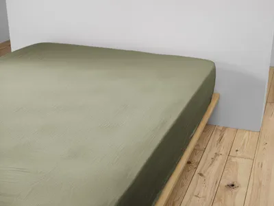 Produktbild von Spannbettlaken 200 x 200 cm GAÏA Romarin