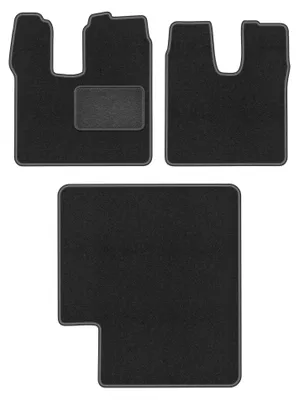 Produktbild von Velours-Fußmatten für MAN TGL / TGM 2005- (Transporter) – 4-tlg, Graphit, passgenau – Wielganizator LUX