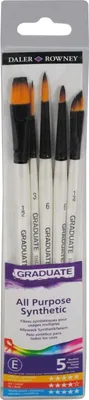 Produktbild von Daler Rowney Graduate Multi-Technique Brush Synthetic Pinselset 5 Stck