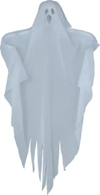 Produktbild von Gespenst Hängedeko Halloween Spuk Dekoration Grusel Schaurig Unheimliche Schatten Gesichter Horror Feier Dekoration Spukgestalt Weiß Friedhof Abend Deko, Farbe: Weiß
