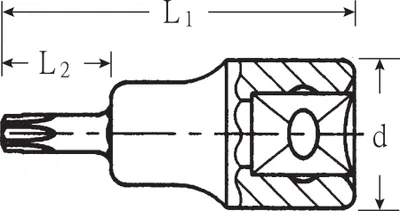 Produktbild von Stahlwille 49 TX T 20 02100020 3/8 (10 mm) Screwdriver bit T 20 3/8 (10 mm)