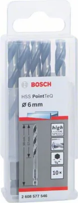 Obrázok produktu pre Bosch Accessories 2608577546 PointTeQ 10-piece Twist drill bit set